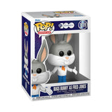 Warner Bros. 100th Anniversary Looney Tunes X Scooby-Doo Bugs Bunny as Fred Jones Pop! - 5½"