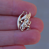 Yu-Gi-Oh!™ Micro Blue Eyes White Dragon Pendant- 14KT