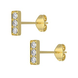 The Gem Bar Stud Earring